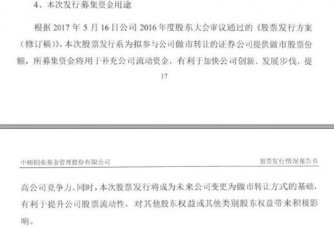 中郵基金近日發布《股票發行情況報告書》