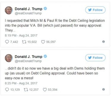 美國(guó)債務(wù)上限問題越來越逼近，特朗普頻頻發(fā)聲